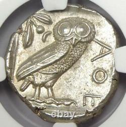 Athens Greece Athena Owl Tetradrachm Coin 440-404 BC. Certified NGC MS (UNC)