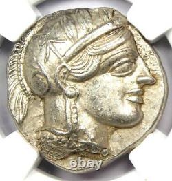 Athens Greece Athena Owl Tetradrachm Coin 440-404 BC. NGC Choice AU 5/5 Strike
