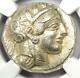 Athens Greece Athena Owl Tetradrachm Coin 440-404 Bc. Ngc Choice Au 5/5 Strike