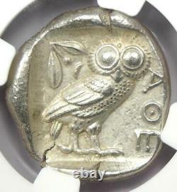 Athens Greece Athena Owl Tetradrachm Coin 440-404 BC. NGC Choice AU 5/5 Strike