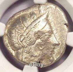 Athens Greece Athena Owl Tetradrachm Coin (440-404 BC) NGC Choice VF, Test Cut