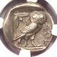 Athens Greece Athena Owl Tetradrachm Coin (440-404 Bc) Ngc Choice Xf, Test Cut