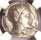 Athens Greece Athena Owl Tetradrachm Coin (440-404 Bc) Ngc Choice Xf, Test Cut