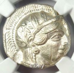 Athens Greece Athena Owl Tetradrachm Coin (440-404 BC) NGC XF, Test Cut