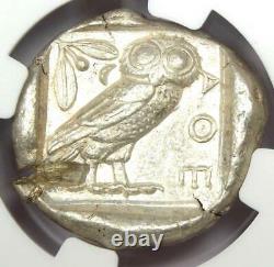 Athens Greece Athena Owl Tetradrachm Coin 440-404 BC NGC XF, Test Cut
