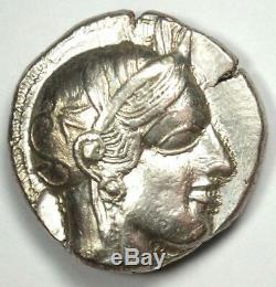 Athens Greece Athena Owl Tetradrachm Coin (454-404 BC) Choice AU Condition