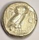 Athens Greece Athena Owl Tetradrachm Coin (454-404 Bc) Choice Vf Condition