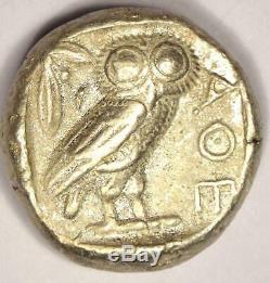 Athens Greece Athena Owl Tetradrachm Coin (454-404 BC) Choice VF Condition