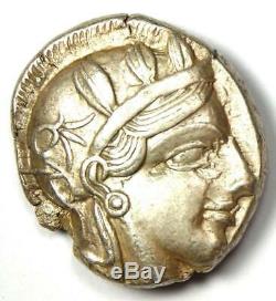Athens Greece Athena Owl Tetradrachm Coin (454-404 BC) Choice XF / AU Rare