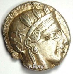 Athens Greece Athena Owl Tetradrachm Coin (454-404 BC) Choice XF / AU Rare