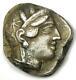 Athens Greece Athena Owl Tetradrachm Coin (454-404 Bc) Good Vf