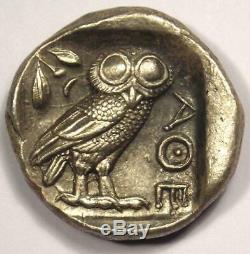 Athens Greece Athena Owl Tetradrachm Coin (454-404 BC) Nice XF Condition