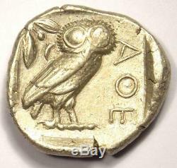 Athens Greece Athena Owl Tetradrachm Coin (454-404 BC) XF with Test Cut Mark