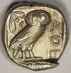 Athens Greece Athena Owl Tetradrachm Coin (454-404 BC) XF with Test Cut Mark