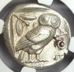 Athens Greece Athena Owl Tetradrachm Coin (455-440 BC) NGC XF Early Issue