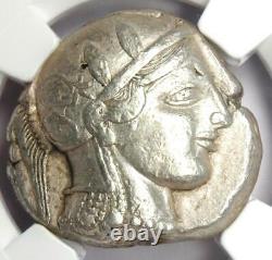 Athens Greece Athena Owl Tetradrachm Coin (455-440 BC) NGC XF Early Issue