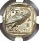 Athens Greece Athena Owl Tetradrachm Coin (465-455 Bc) Ngc Au Early Issue