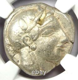 Athens Greece Athena Owl Tetradrachm Coin (465-455 BC) NGC VF Early Issue