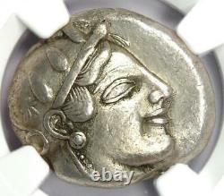 Athens Greece Athena Owl Tetradrachm Coin (475-465 BC) NGC XF Early Issue