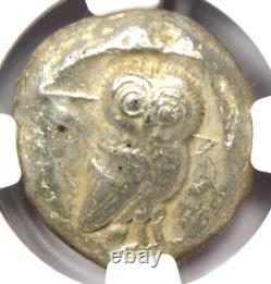 Athens Greece Athena Owl Tetradrachm Coin (510-480 BC) NGC VF Early Issue