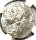 Athens Greece Athena Owl Tetradrachm Silver Coin 440 Bc Ngc Fine With Test Cut