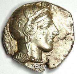 Athens Greece Athena Owl Tetradrachm Silver Coin (454-404 BC) AU Condition