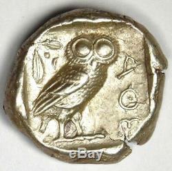 Athens Greece Athena Owl Tetradrachm Silver Coin (454-404 BC) AU Condition