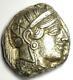 Athens Greece Athena Owl Tetradrachm Silver Coin (454-404 Bc) Choice Xf