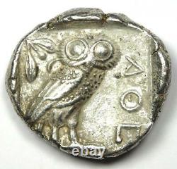 Athens Greece Athena Owl Tetradrachm Silver Coin (454-404 BC) Choice XF / AU