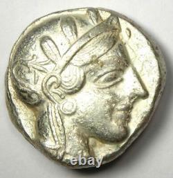 Athens Greece Athena Owl Tetradrachm Silver Coin (454-404 BC) Choice XF (EF)