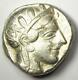 Athens Greece Athena Owl Tetradrachm Silver Coin (454-404 Bc) Choice Xf (ef)