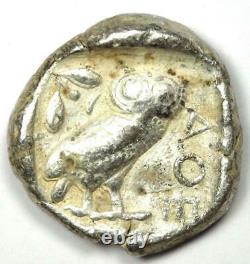 Athens Greece Athena Owl Tetradrachm Silver Coin (454-404 BC) Good Fine / VF