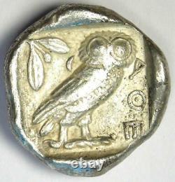 Athens Greece Athena Owl Tetradrachm Silver Coin (454-404 BC) Good VF