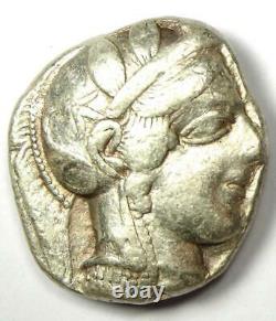 Athens Greece Athena Owl Tetradrachm Silver Coin (454-404 BC) VF Condition