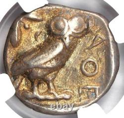 Athens Greek Athena Owl AR Tetradrachm Silver Coin 440-404 BC Certified NGC VF