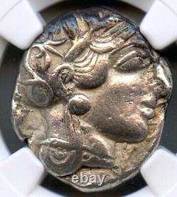Athens Greek Athena Owl AR Tetradrachm Silver Coin 440-404 BC NGC Certified VF