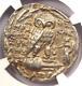 Athens New Style Athena Owl Tetradrachm Coin (100 Bc) Certified Ngc Xf (ef)