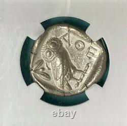 Attica Athens AR Tetradrachm Athena Owl Greek Silver Coin 440-404 BC NGC VF