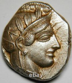 Attica Athens AR tetradrachm circa 454-404 BC XF 17.23 grams