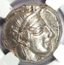 Attica Athens Athena Owl AR Tetradrachm Silver Coin 440-404 BC. Certified NGC AU