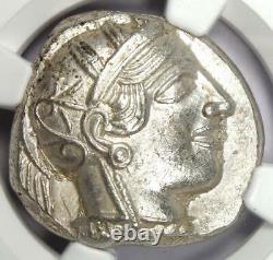 Attica Athens Athena Owl Tetradrachm Coin 440 BC NGC Choice AU 5/5 Strike