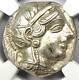 Attica Athens Athena Owl Tetradrachm Greek Coin 440-404 Bc. Ngc Au 5/5 Strike
