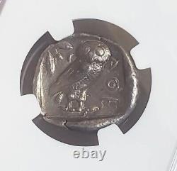 Attica, Athens Early Issue Tetradrachm NGC VF Ancient Silver Coin