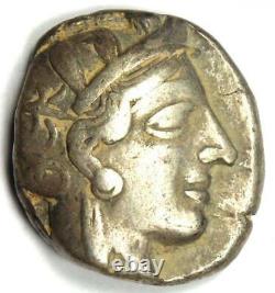Attica Athens Greece Athena Owl AR Silver Tetradrachm Coin (454-404 BC) VF