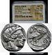 Attica Athens Greek Owl Silver Tetradrachm Coin (440-404 Bc) Ngc Au 5+3