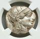 Attica Athens Greek Owl Silver Tetradrachm Coin (440-404 Bc) Ngc Ms 4/5 5/5