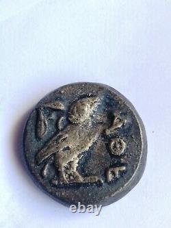 Attica Athens Tetradrachm Ancient Greek Silver Athena Owl Coin 440-404 Bc