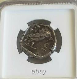Attica, Athens Tetradrachm Full Crest NGC Choice Fine Ancient Silver Coin