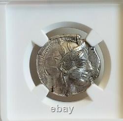 Attica, Athens Tetradrachm NGC CH XF Full Crest Ancient Silver Coin
