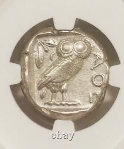 Attica, Athens Tetradrachm Owl NGC Choice XF Ancient Silver Athena Coin